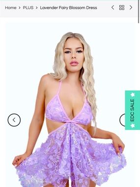 Lavender fairy blossom dress